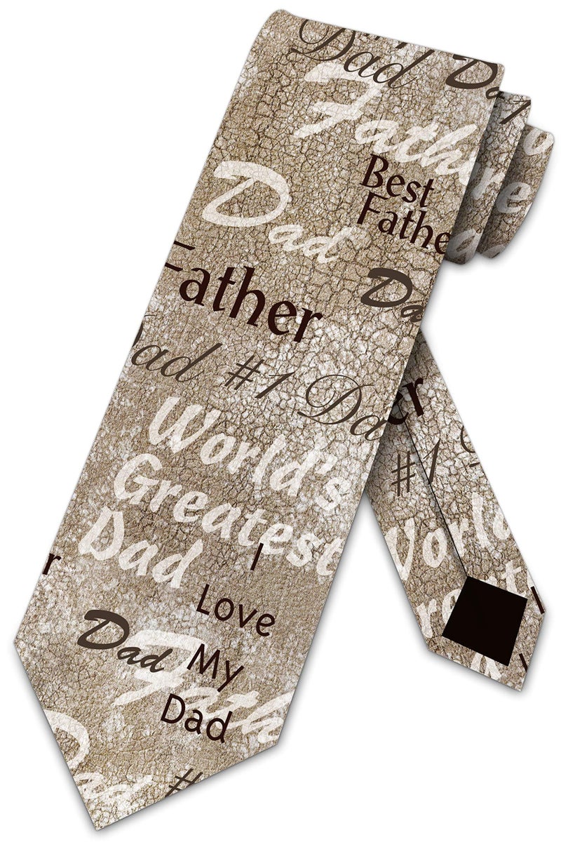 Three Rooker Father's Day Ties Worlds Greatest Dad Necktie - Image 1